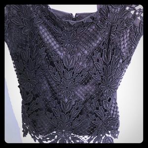 Black halter camisole.